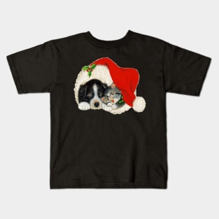 Dog n cat xmas Kids T-Shirt